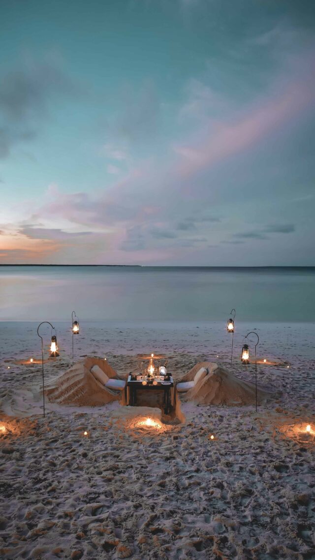 private romantic dinner-andbeyond mnemba island tanzania